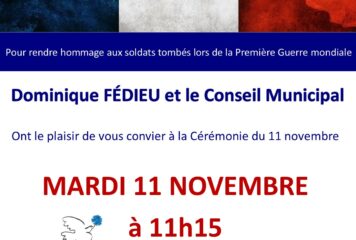 CÉRÉMONIE DU 11 NOVEMBRE