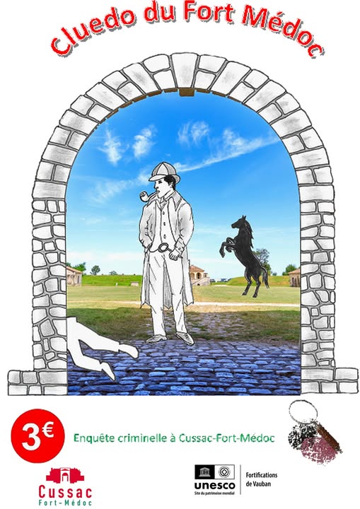 Jeu du Cluedo : devenez enquêteur et trouvez qui a tué le soldat du Fort Médoc – 3€ / famille